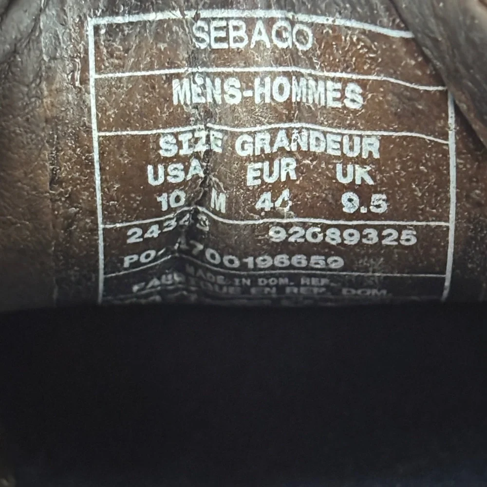 Sebago Tan Leather Boat Shoes